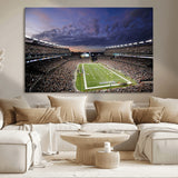 52712-MGV-CV-36X24-Gillette Stadium Field Wall Art Canvas Print, Framed Massachusetts Stadium Art Picture Print, Gillette Stadium Perfect Sport Room