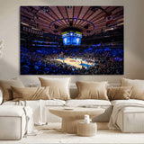 20491-MGV-CV-36X24-Madison Square Garden Wall Art Canvas Print, Framed New York Stadium Art Picture Print, MSG Stadium Perfect Sport Room Decor