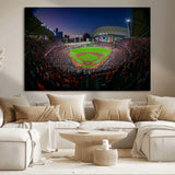 44322-MGV-CV-36X24-Minute Maid Park Wall Art Canvas Print, Framed Houston Astros Stadium Art Picture Print, Houston Astros Field Perfect Sports Room