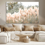 21826392-MGV-CV-36X24-Pampas Grass Wall Art Canvas Print, Framed Soft Pampas Art Picture Print, Pastel Grasses Perfect Soft Neutral Boho Decor Artwork