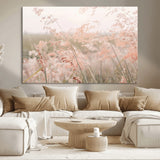 79164340-MGV-CV-36X24-Pastel Grasses Wall Art Canvas Print, Framed Soft Meadow Art Picture Print, Field in Breeze Perfect Pastel Minimal Decor Artwork