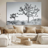 29996209-MGV-CV-36X24-Joshua Tree Art Wall Art Canvas Print, Framed Black White Landscape Art Picture Print, Desert Tree Decor Perfect Southwestern Boho