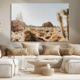 62783269-MGV-CV-36X24-Joshua Tree Wall Art – Desert Landscape Photography Canvas Print, Southwest Nature Artwork Rustic Home Decor for Living Room,