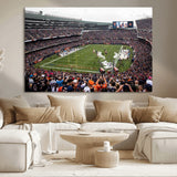 18347149-MGV-CV-36X24-Soldier Field Wall Art – Chicago Bears Football Stadium Canvas Print, Game Day Sports Decor for Man Cave, Bar, Office, or Living