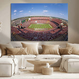 29492070-MGV-CV-36X24-William Brice Stadium Canvas Wall Art – Football Game, Stadium Crowd, Fans, Energy, Team Spirit, Daytime Outdoor Event Print for