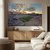 38807-MGV-CV-36X24-Beaver Stadium Wall Art Canvas Print, Framed Beaver Stadium Field Art Picture Print, Football Stadium Perfect Sport Room Decor