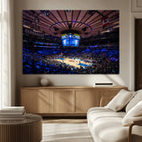 20491-MGV-CV-36X24-Madison Square Garden Wall Art Canvas Print, Framed New York Stadium Art Picture Print, MSG Stadium Perfect Sport Room Decor