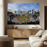 87122-MGV-CV-36X24-Petco Park Field Wall Art Canvas Print, Framed San Diego Stadium Art Picture Print, Petco Park Stadium Perfect Sport Room Decor