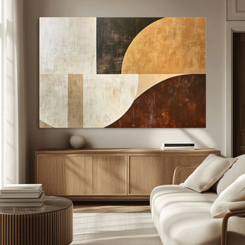 15030-MGV-CV-36X24-Wabi Sabi Wall Art Canvas Print, Framed Modern Abstract Art Picture Print, Minimalist Zen Perfect Minimalist Modern Decor Artwork