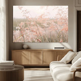 79164340-MGV-CV-36X24-Pastel Grasses Wall Art Canvas Print, Framed Soft Meadow Art Picture Print, Field in Breeze Perfect Pastel Minimal Decor Artwork