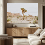 67109959-MGV-CV-36X24-Joshua Tree Wall Art Canvas Print, Framed Neutral Desert Art Picture Print, Earthy Landscape Perfect Neutral Boho Decor Artwork