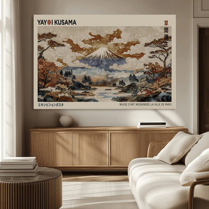 11778299-MGV-CV-36X24-Japanese Landscape Wall Art – Mount Fuji Canvas Print, Asian Inspired Nature Decor for Living Room, Bedroom, Office or Studio