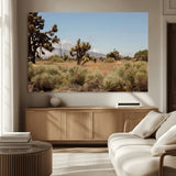 16114018-MGV-CV-36X24-Joshua Tree Wall Art Canvas Print, Framed Desert Landscape Art Picture Print, Mountain Horizon Perfect Southwestern Boho Decor