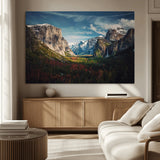 15244033-MGV-CV-36X24-Yosemite National Wall Art Canvas Print, Framed Mountain Landscape Art Picture Print, El Capitan Perfect Rustic Farmhouse Decor