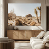 62783269-MGV-CV-36X24-Joshua Tree Wall Art – Desert Landscape Photography Canvas Print, Southwest Nature Artwork Rustic Home Decor for Living Room,