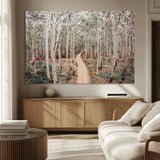 24760563-MGV-CV-36X24-Forest Wall Art – Tranquil Woodland Path Canvas Print, Scenic Nature Photography Decor for Bedroom, Living Room, Office, Cabin or