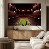 73358115-MGV-CV-36X24-Tennessee Volunteers Wall Art – Neyland Stadium Fireworks Night Game Canvas Print, Vols Football Checkerboard Endzone Sports Decor