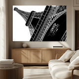 89033-MGV-CV-36X24-Eiffel Tower Wall Art – Dramatic Black and White Architectural Canvas Print, Modern Paris Decor for Office, Living Room or
