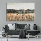 46308-MGV-CV-36X24-Wildflower Field Wall Art – Rustic Meadow Landscape Canvas Print, Country Nature Decor for Living Room, Bedroom or Farmhouse