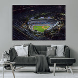16515-MGV-CV-36X24-Dodgers Stadium Wall Art Canvas Print, Framed Baseball Stadium Art Picture Print, Dodgers Field Perfect Sport Room Decor Artwork