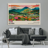 54215-MGV-CV-36X24-Yayoi Kusama Wall Art – Panoramic Japanese Landscape Canvas Print, Modern Abstract Nature Decor for Office, Bedroom or Living Room