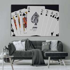 56787-MGV-CV-36X24-Playing Cards – Classic Poker Deck with Spades, Standard Size Durable Casino Quality Card Set for Magic Tricks, Blackjack, Bridge,