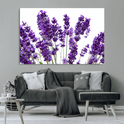 76859-MGV-CV-36X24-Lavender Flower Wall Art – Botanical Canvas Print Featuring Purple Floral Bouquet, Nature Inspired Artwork for Living Room,