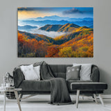 86772247-MGV-CV-36X24-Autumn Mountains Wall Art Canvas Print, Framed Fall Foliage Art Picture Print, Vibrant Hills Perfect Vibrant Nature Decor Artwork