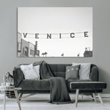 68254589-MGV-CV-36X24-Venice Sign Wall Art Canvas Print, Framed Venice Letters Art Picture Print, Los Angeles Perfect Minimalist Urban Decor Artwork