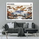 80111817-MGV-CV-36X24-Japanese Landscape Wall Art – Mount Fuji Autumn Canvas Print, Asian Inspired Nature Decor for Living Room, Bedroom, Office or