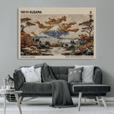 11778299-MGV-CV-36X24-Japanese Landscape Wall Art – Mount Fuji Canvas Print, Asian Inspired Nature Decor for Living Room, Bedroom, Office or Studio