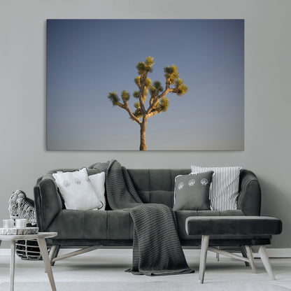 54552043-MGV-CV-36X24-Joshua Tree Art Wall Art Canvas Print, Framed Desert Landscape Art Picture Print, Southwestern Nature Perfect Southwestern Boho
