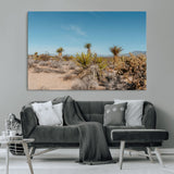 35156165-MGV-CV-36X24-Joshua Tree Wall Art Canvas Print, Framed Desert Landscape Art Picture Print, Warm Earth Tones Perfect Southwestern Minimalist