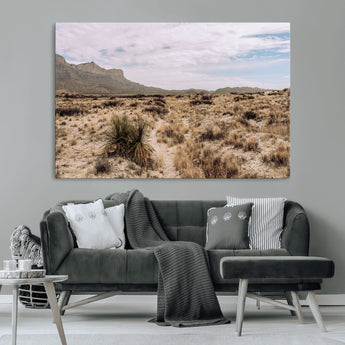 20681831-MGV-CV-36X24-Desert Landscape Wall Art – Southwestern Mountain Canvas Print, Rustic Western Nature Photography Decor for Living Room, Office,