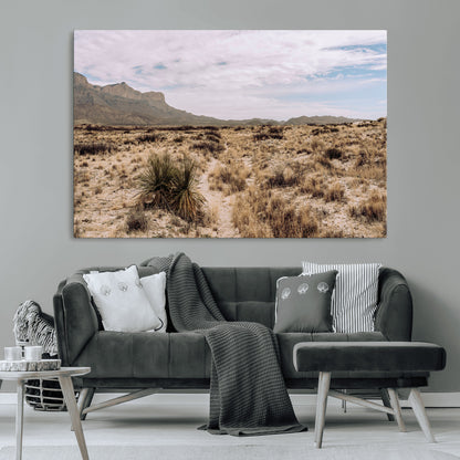 20681831-MGV-CV-36X24-Desert Landscape Wall Art – Southwestern Mountain Canvas Print, Rustic Western Nature Photography Decor for Living Room, Office,