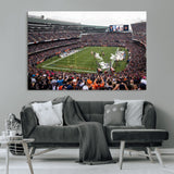 18347149-MGV-CV-36X24-Soldier Field Wall Art – Chicago Bears Football Stadium Canvas Print, Game Day Sports Decor for Man Cave, Bar, Office, or Living