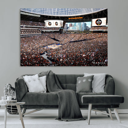 38616413-MGV-CV-36X24-Chicago Dome Stadium Wall Art – Futuristic Basketball Final Four Arena Canvas Print, Modern Sports Fan Decor for Man Cave or
