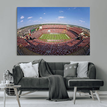 29492070-MGV-CV-36X24-William Brice Stadium Canvas Wall Art – Football Game, Stadium Crowd, Fans, Energy, Team Spirit, Daytime Outdoor Event Print for