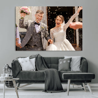 CSTM914-MGV-CV-36X24-Framed Create Your Canvas Print - Personalized Wall Art for Home Decor Wall Art Print, Create Your Own Photo Canvas Print