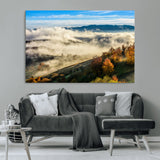 21551192-MGV-CV-36X24-Landscape Wall Art – Autumn Mountain View Canvas Print, Scenic Nature Photography Decor for Bedroom, Living Room, Office, Cabin or