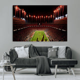 73358115-MGV-CV-36X24-Tennessee Volunteers Wall Art – Neyland Stadium Fireworks Night Game Canvas Print, Vols Football Checkerboard Endzone Sports Decor