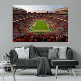 37160229-MGV-CV-36X24-Tennessee Volunteers Wall Art – Neyland Stadium Sunset Checkerboard Game Canvas Print, Vols Football Panorama Sports Decor