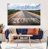 50743-MGV-CV-36X24-Healing Road Wall Art – Motivational Highway Canvas Print, Inspirational Journey Decor for Office, Gym or Living Room