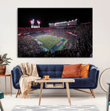 46899-MGV-CV-36X24-Ben Hill Griffin Stadium Wall Art Canvas Print, Framed Football Stadium Art Picture Print, Florida Football Stadium Perfect Sport