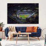 16515-MGV-CV-36X24-Dodgers Stadium Wall Art Canvas Print, Framed Baseball Stadium Art Picture Print, Dodgers Field Perfect Sport Room Decor Artwork