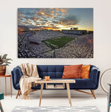 38807-MGV-CV-36X24-Beaver Stadium Wall Art Canvas Print, Framed Beaver Stadium Field Art Picture Print, Football Stadium Perfect Sport Room Decor