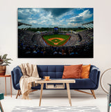 37127-MGV-CV-36X24-Kauffman Stadium Wall Art Canvas Print, Framed Kansas City Royals Field Art Picture Print, Baseball Stadium Perfect Sport Room