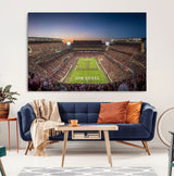 17421-MGV-CV-36X24-Kyle Field Wall Art Canvas Print, Framed Texas Stadium Art Picture Print, Kyle Field Stadium Perfect Sport Room Decor Artwork