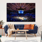 20491-MGV-CV-36X24-Madison Square Garden Wall Art Canvas Print, Framed New York Stadium Art Picture Print, MSG Stadium Perfect Sport Room Decor