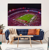 11343-MGV-CV-36X24-Bryant-Denny Stadium Wall Art – Panoramic Alabama Crimson Tide Football Field Canvas Print, Game Day Decor for Office, Man Cave or
